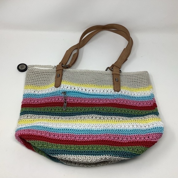 The Sak Multicolor Crochet Tote Bag - Picture 1 of 8